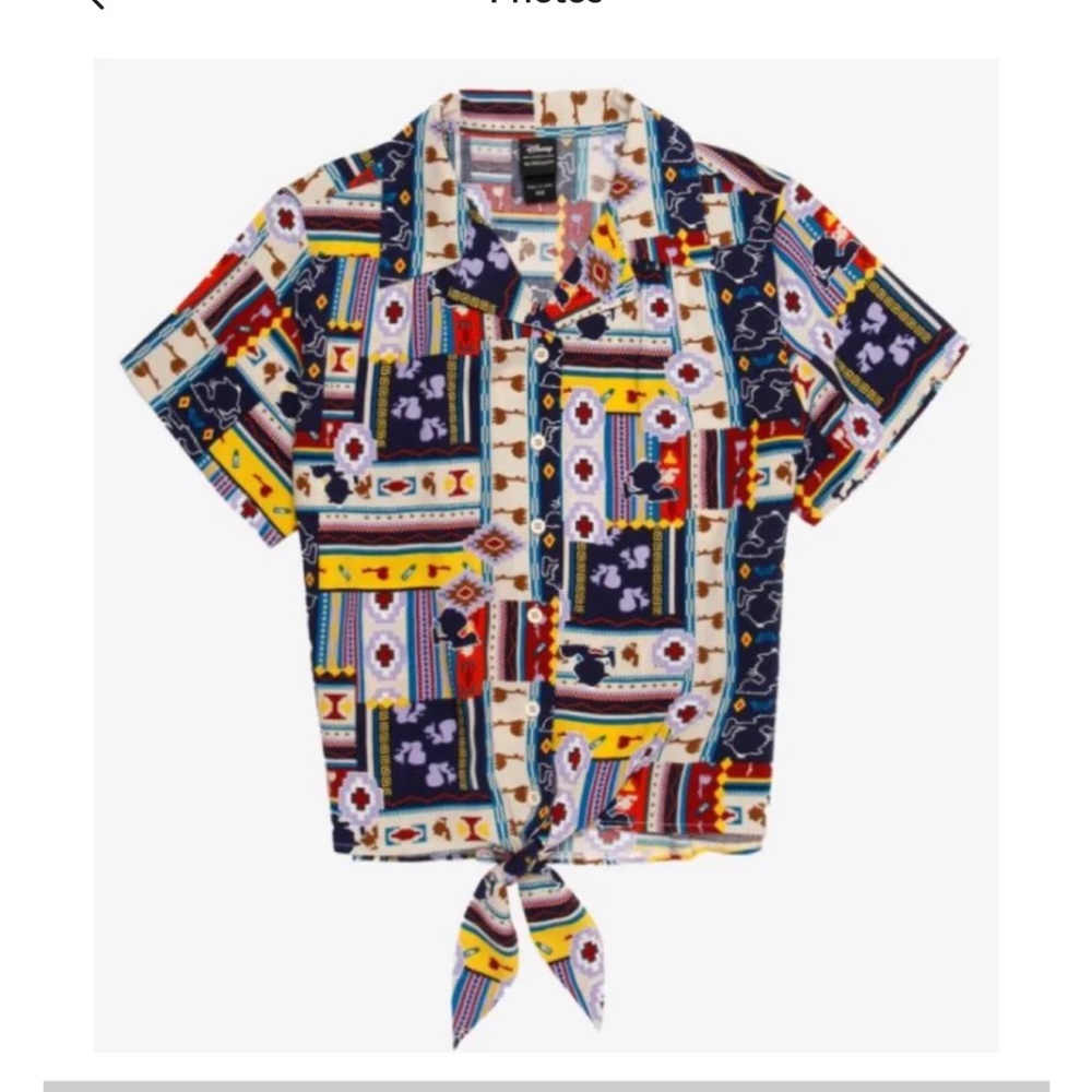 Our Universe Disney The Emperor's New Groove Tie-Front Top Exclusive-  Large JRa